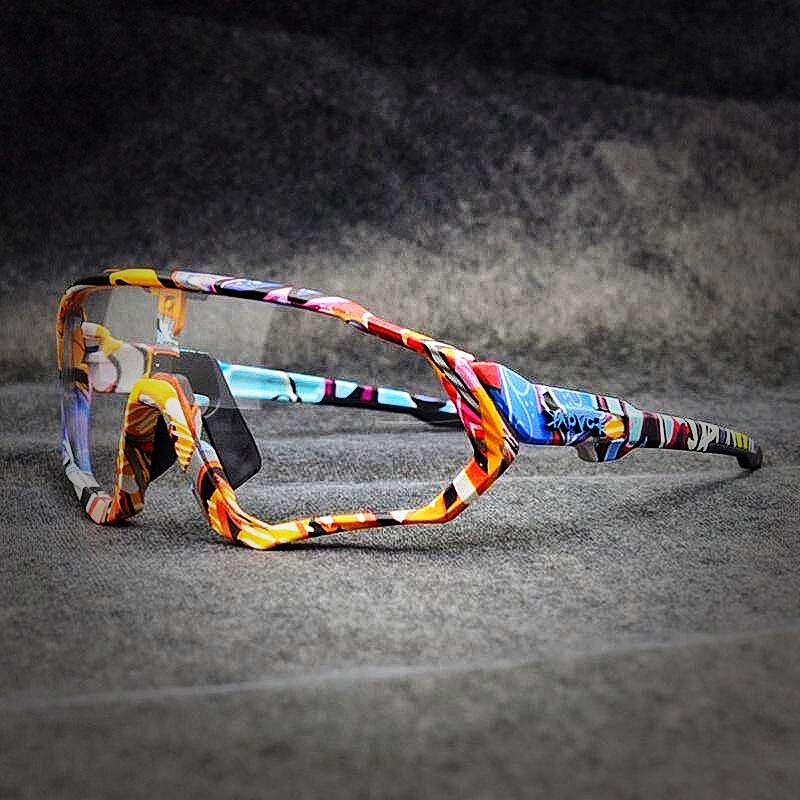 Kính Kapvoe đổi màu Kính Đạp Xe 1 Tròng Chất Lượng Cao