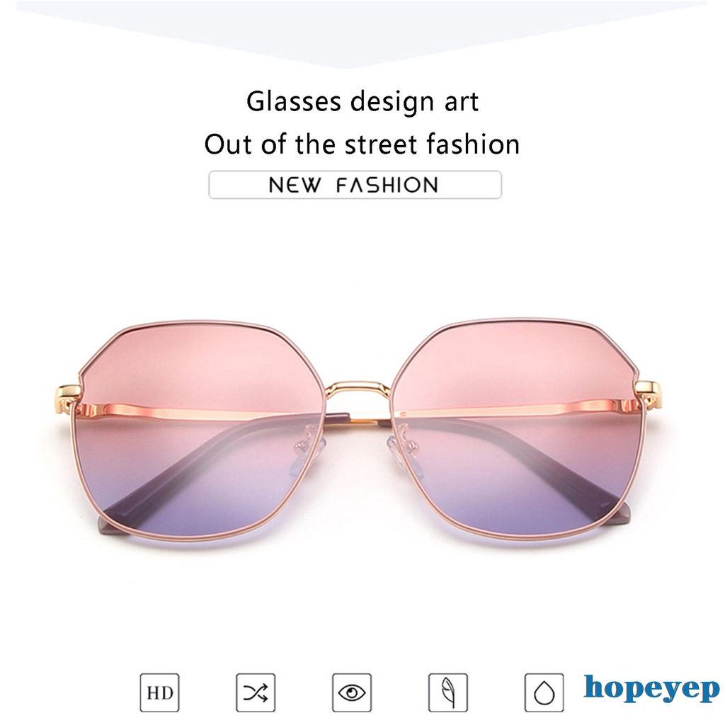 Kính Mát Nữ Oversize Gọng Kim Loại Chống Tia Uv | BigBuy360 - bigbuy360.vn