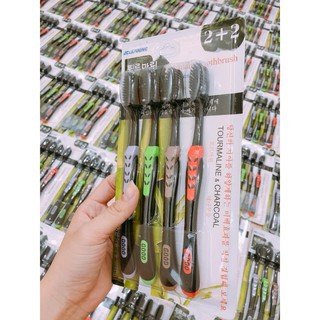 sét 4 bàn chải than tre Hàn Quốc