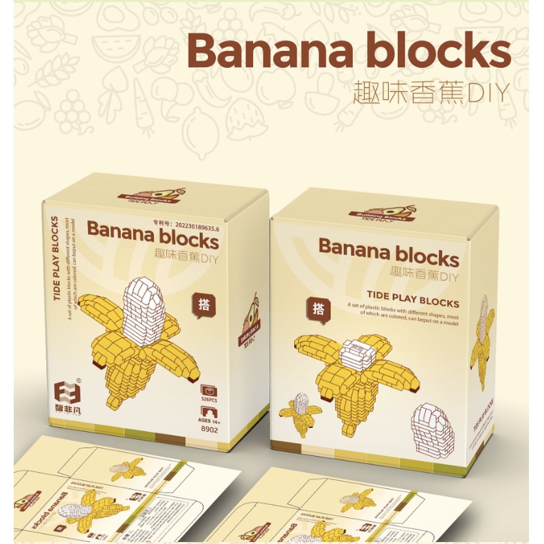 Lắp ráp mô hình hoa quả, đồ chơi ghép hình trái cây dễ thương đáng yêu