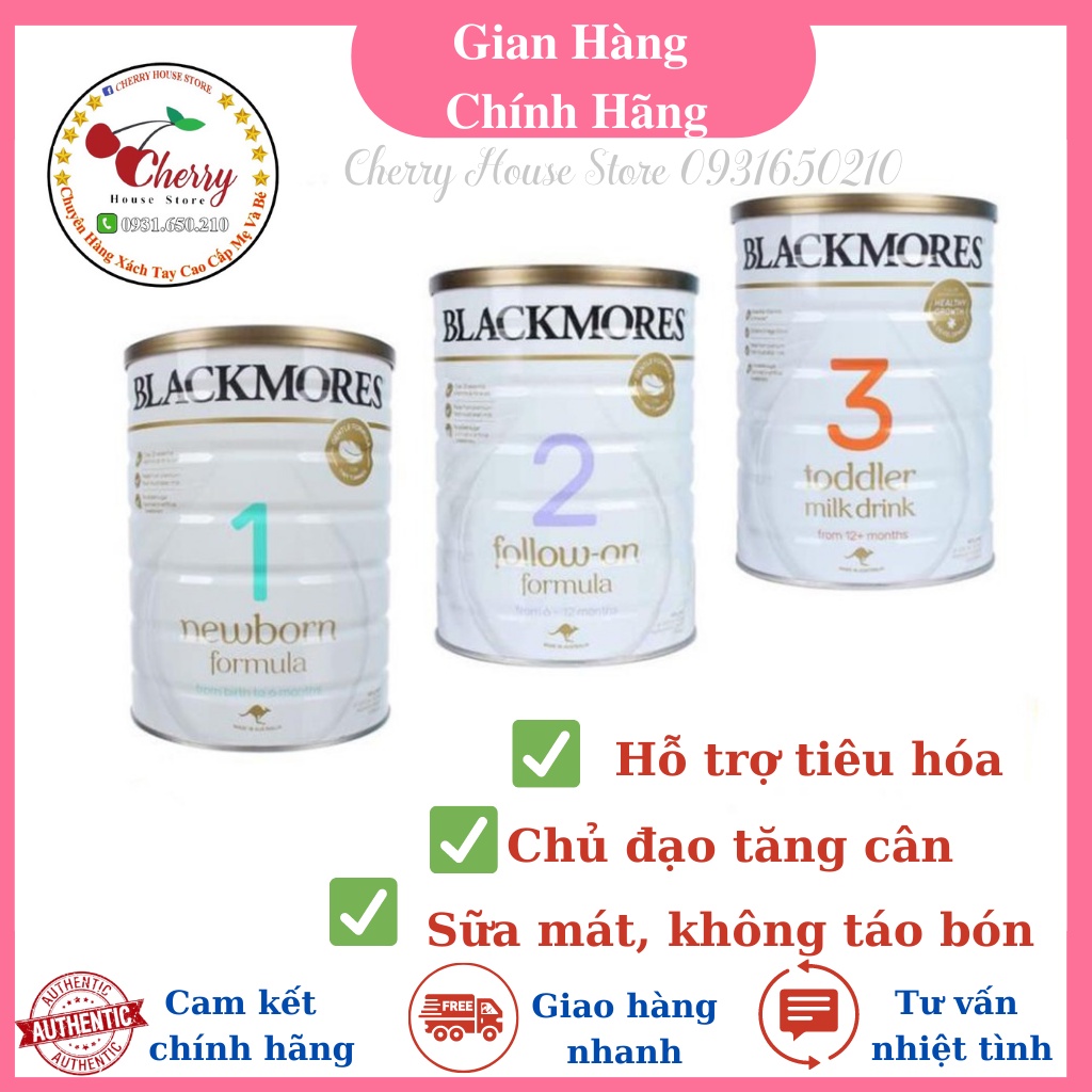 Sữa Blackmore 900gr hàng Nội địa Úc đủ 3 số 1,2,3.