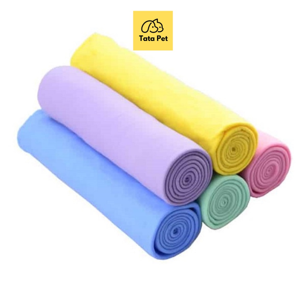 Khăn tắm siêu thấm dành cho chó mèo - CLEAN CHAM - loại dày có hộp size lớn 66x43