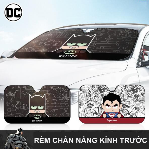 Set gối tựa đầu tựa lưng, phụ kiện ô tô Batman, hàng mua bản quyền sản xuất