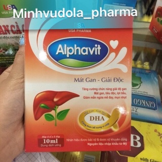 Alphavit Mát gan giải độc (hộp 20 ống)