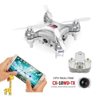 Máy bay drone mini FPV wifi Cheerson CX-10WD-TX 2.4GHz 4 kênh 6 trục có camera 0.3MP
