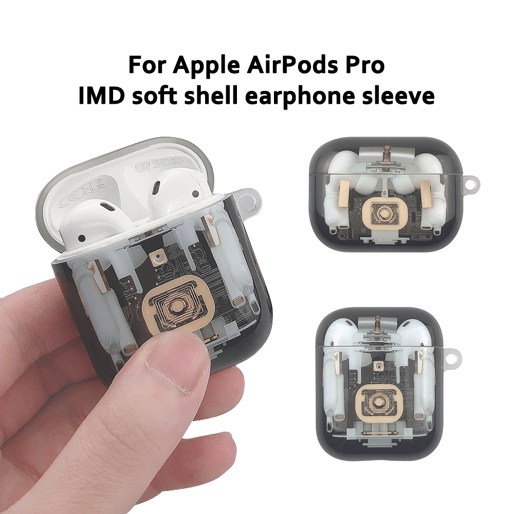 Vỏ Đựng Bảo Vệ Hộp Sạc Tai Nghe Airpods Hình Cấu Trúc Ngộ Nghĩnh