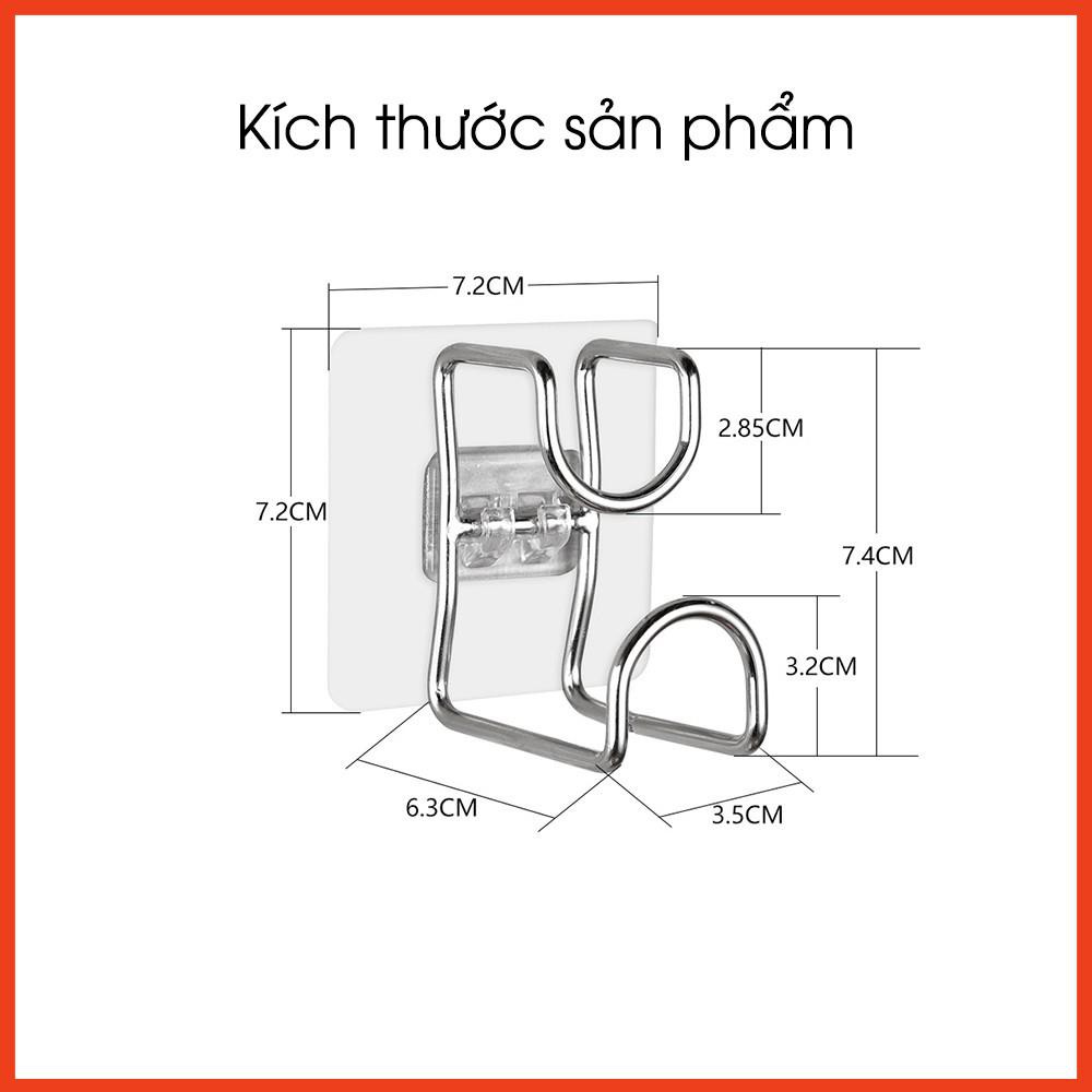 [SIÊU TIỆN ÍCH] Móc Treo Đồ Thau Chậu Đồ Dùng Phòng Tắm-Móc Treo Rổ Giá Đồ Nhà Bếp Dán Tường Siêu Chắc Chắn  Inox 4mm