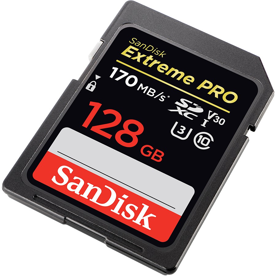 Thẻ nhớ SDXC SanDisk Extreme PRO 128GB UHS-I U3 4K V30 170MB/s - Model 2019 (SDSDXXY-128G-ANCIN)