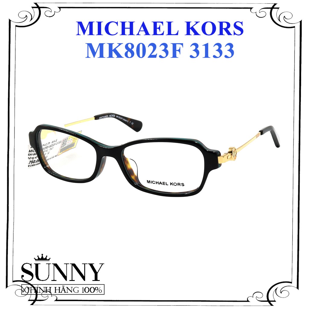 MK8023F - Gọng kính thời trang Michael Kors chính hãng, bảo hành toàn quốc, thiết kế dễ đeo bảo vệ mắt