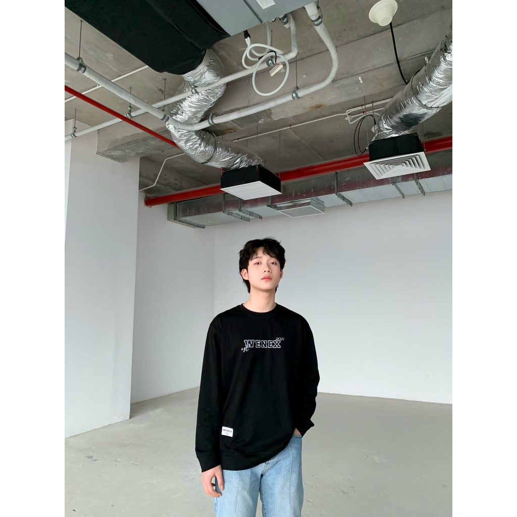 Áo Thun Dài Tay Sweater WENEX Phông Unisex Nam Nữ Cotton Oversize Form Rộng Local Brand Est 2021 Basic