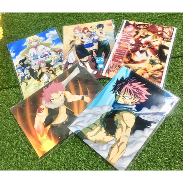 Ảnh fairytail 5 tấm ảnh ngẫu nhiên khổ a4 -20x30cm