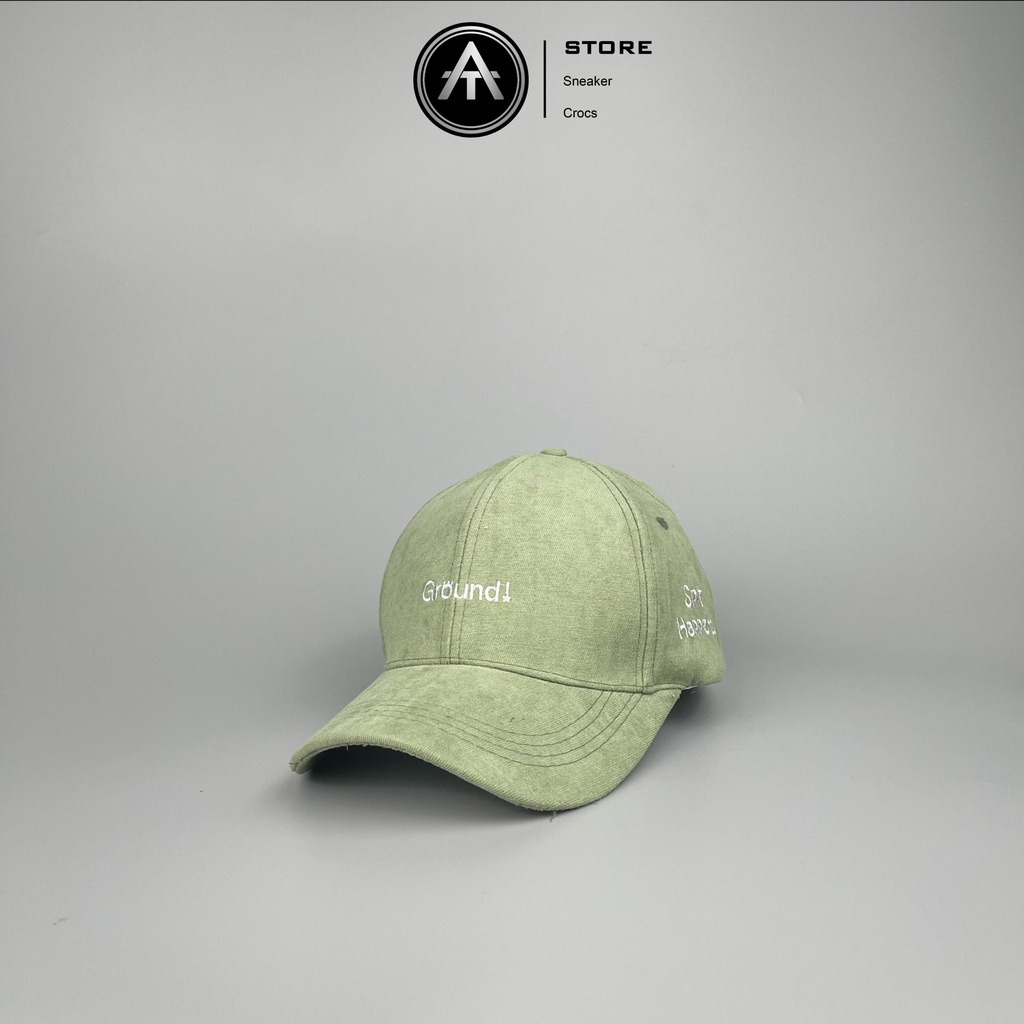 Mũ lưỡi trai thêu chữ Ground chất nhung cao cấp