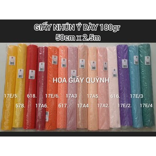 GIẤY NHÚN Ý DÀY MÀU MỚI (180g)