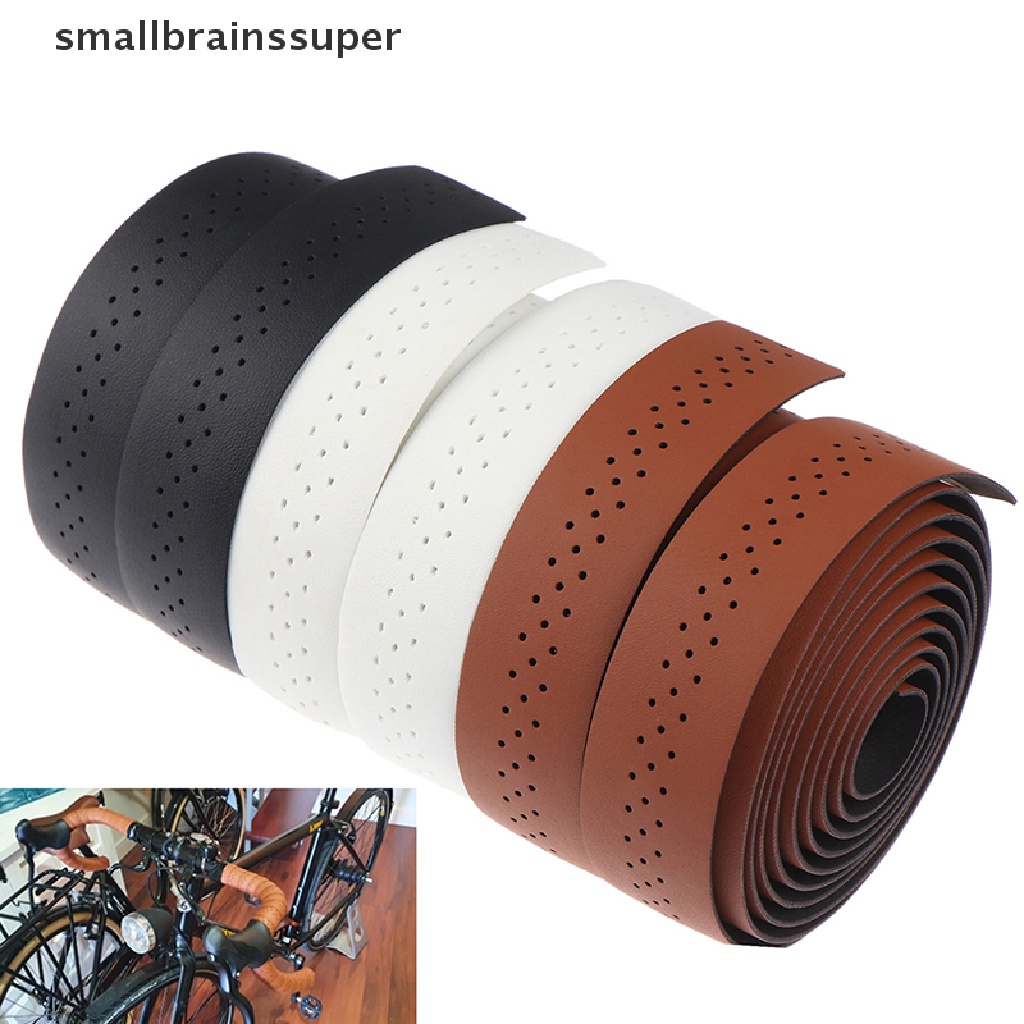 Smallbrainssuper Băng Quấn Tay Lái Xe Đạp Bằng Da PU Mềm Mại Thoáng Khí