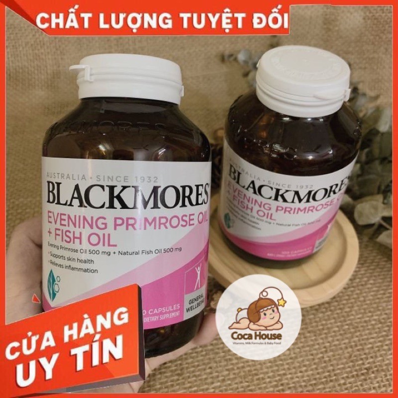 BLACKMORES EVENING PRIMROSE OIL + FISH OIL✅ đủ bill, tem, hàng chính hãng✅ hỗ trợ đẹp da, ổn định nội tiết tố | BigBuy360 - bigbuy360.vn