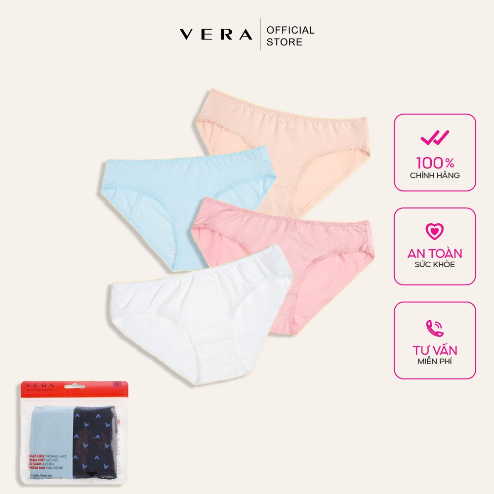Combo 04 quần lót nữ thun lạnh Vera-6323