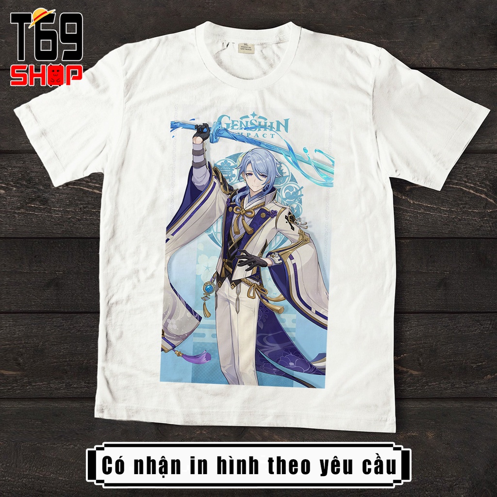 [Có in theo yêu cầu] Áo thun game Genshin Impact - Nhân vật Inazuma