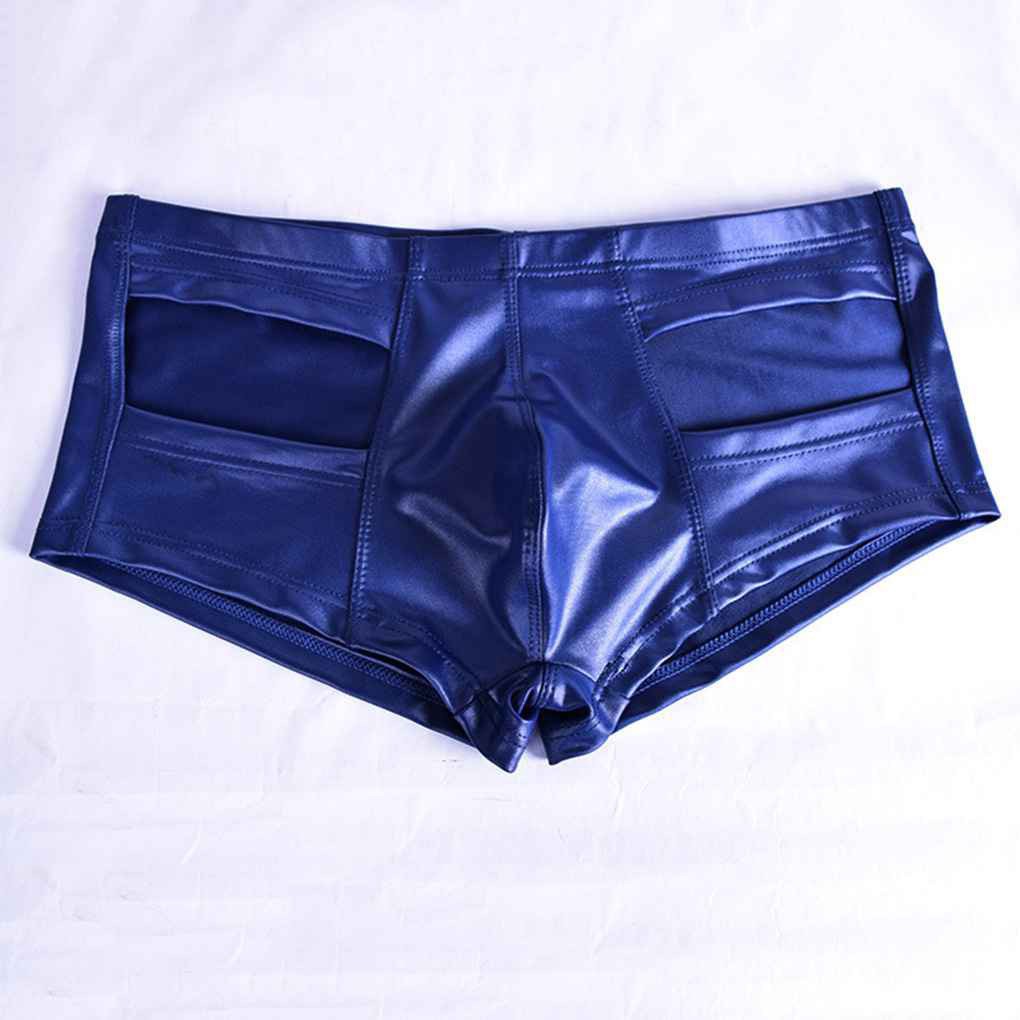 Quần lót boxer nam giả da có thể dùng để đi bơi