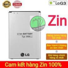 PIN LG G3 (F400)/ G3 CAT6 (F460)/ D855/ D850/ LS980 CHÍNH HÃNG, DUNG LƯỢNG 3000 MAH zin Chính Hãng, không bị treo máy