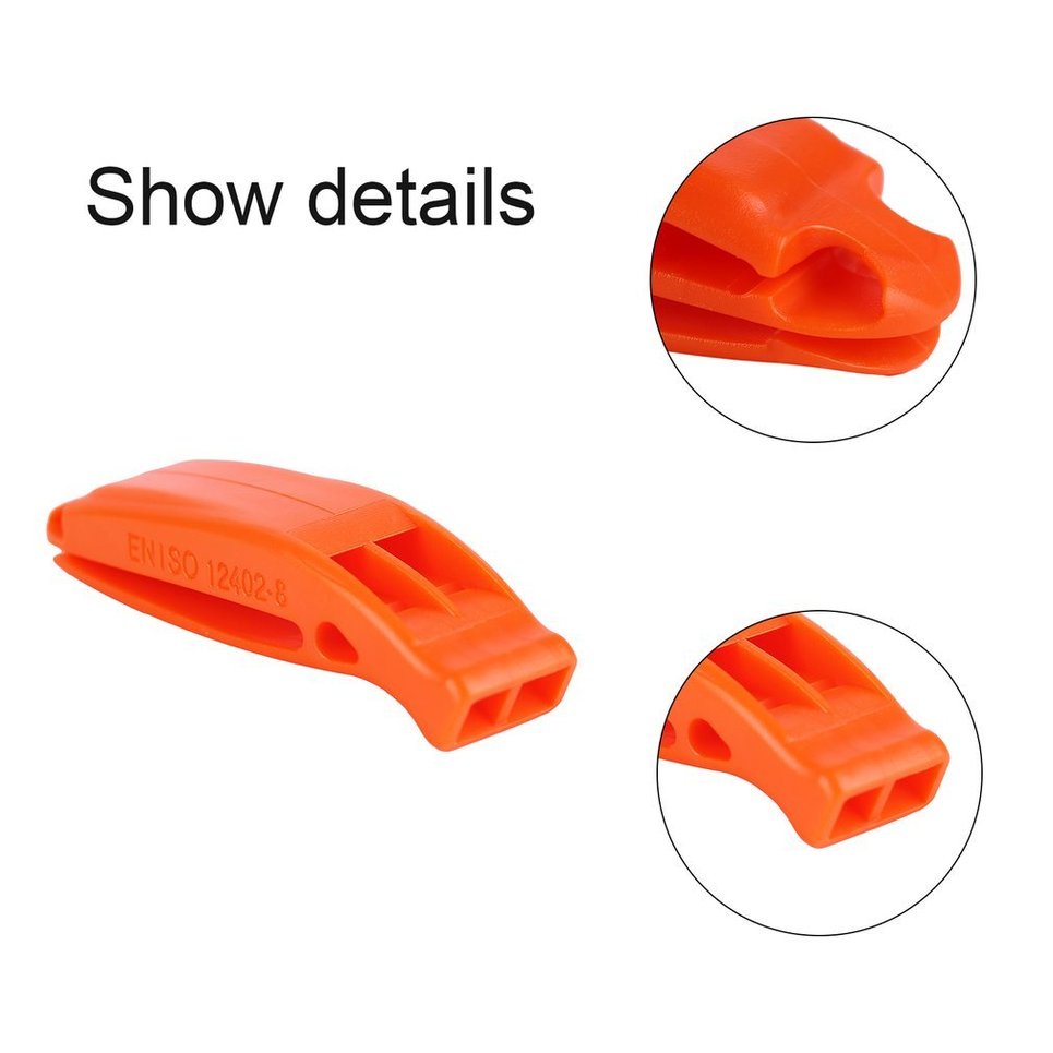 1 Pc Whistle Portable Outdoor Survival Rescue Emergency Dual-frequency Whistle