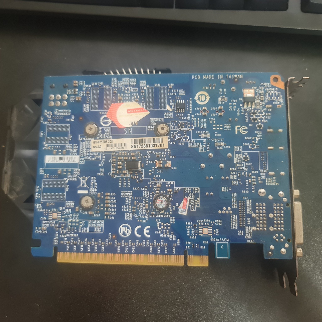 VGA Gigabyte GTX 750Ti 2G D5 1 Fan 2 Fan - Max setting LOL, FFO4 - Chiến mượt CSGO, PUBG