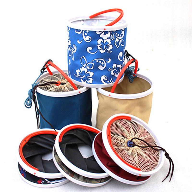 Thùng Vải canvas Đựng Cá 18 * 18 / 22 * 22 / 26 * 26 Có Thể Gập Gọn Tiện Dụng