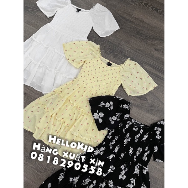 V285 - Váy smock rayon bé gái