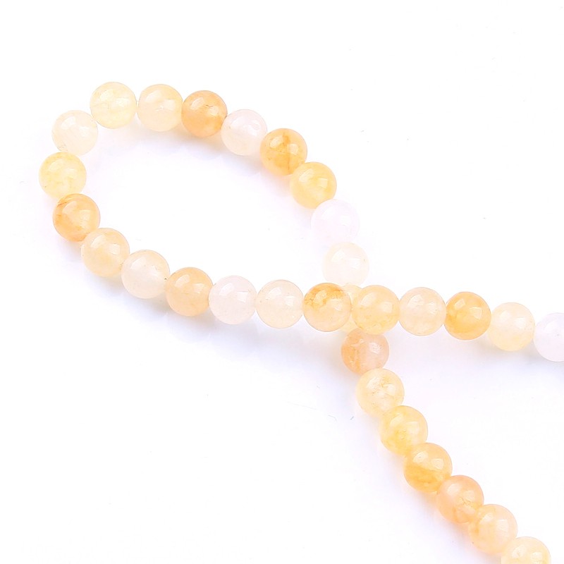 Chuỗi Hạt Đá Topaz Làm Đồ Trang Sức DIY 4mm 6mm 8mm 10mm