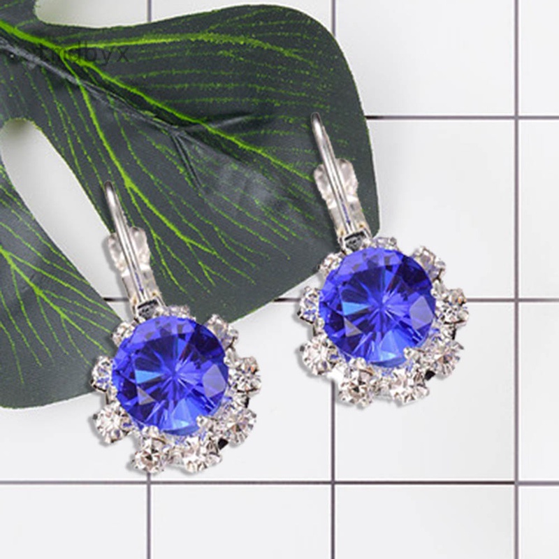 Tmdbyx Khuyên Tai Đính Đá Zircon AAA Sang Trọng Quý Phái Dành Cho Nữ