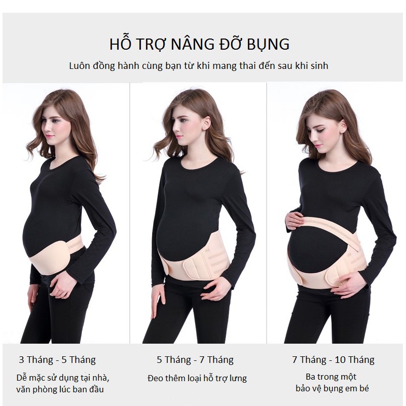 Đai Đỡ Bụng Bầu Giảm Đau Xương Sống Cho Mẹ Bầu Hàng Cao Cấp