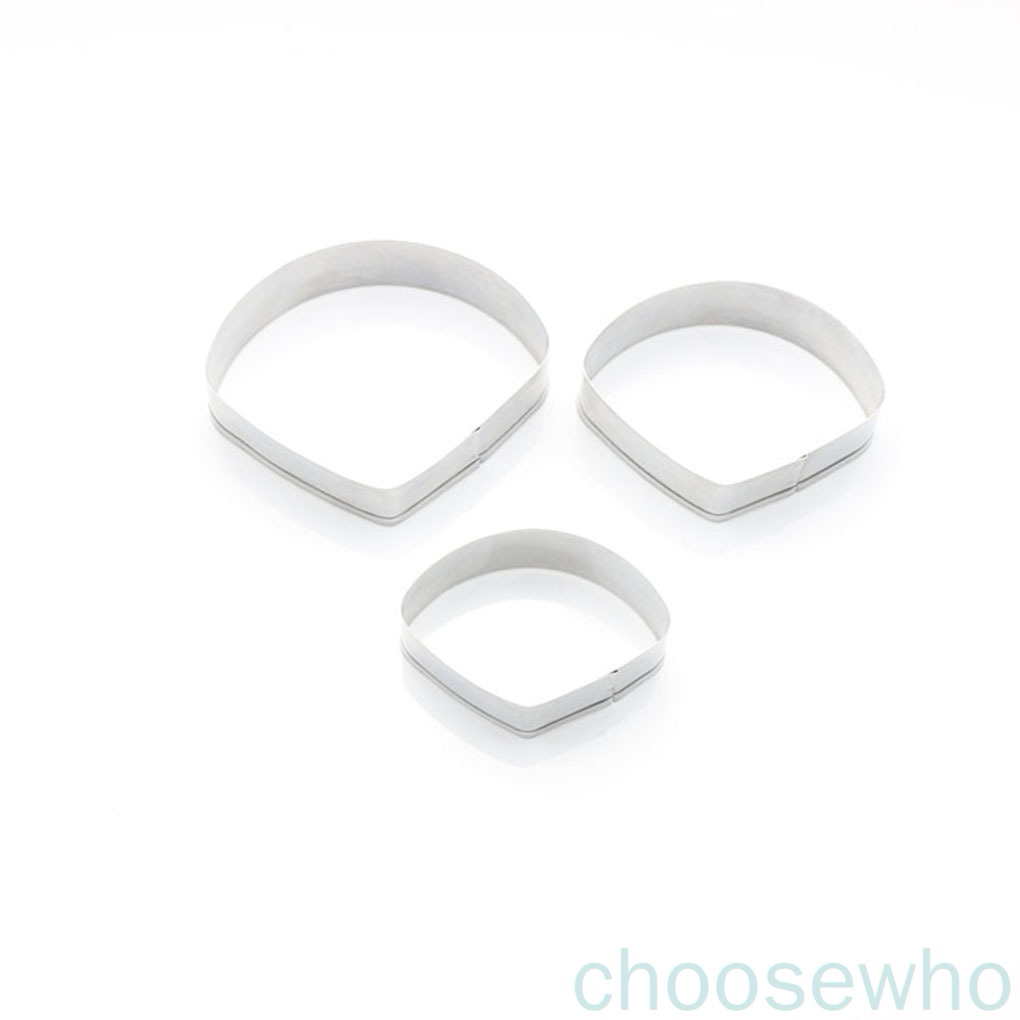 Set 3 khuôn làm bánh kẹo bằng thép không gỉ hình hoa ngô DIY
