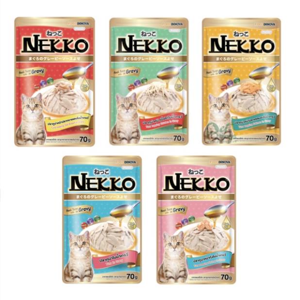 Combo 12 gói pate nekko dành cho mèo nhiều vị đa dạng thành phần dành cho mèo