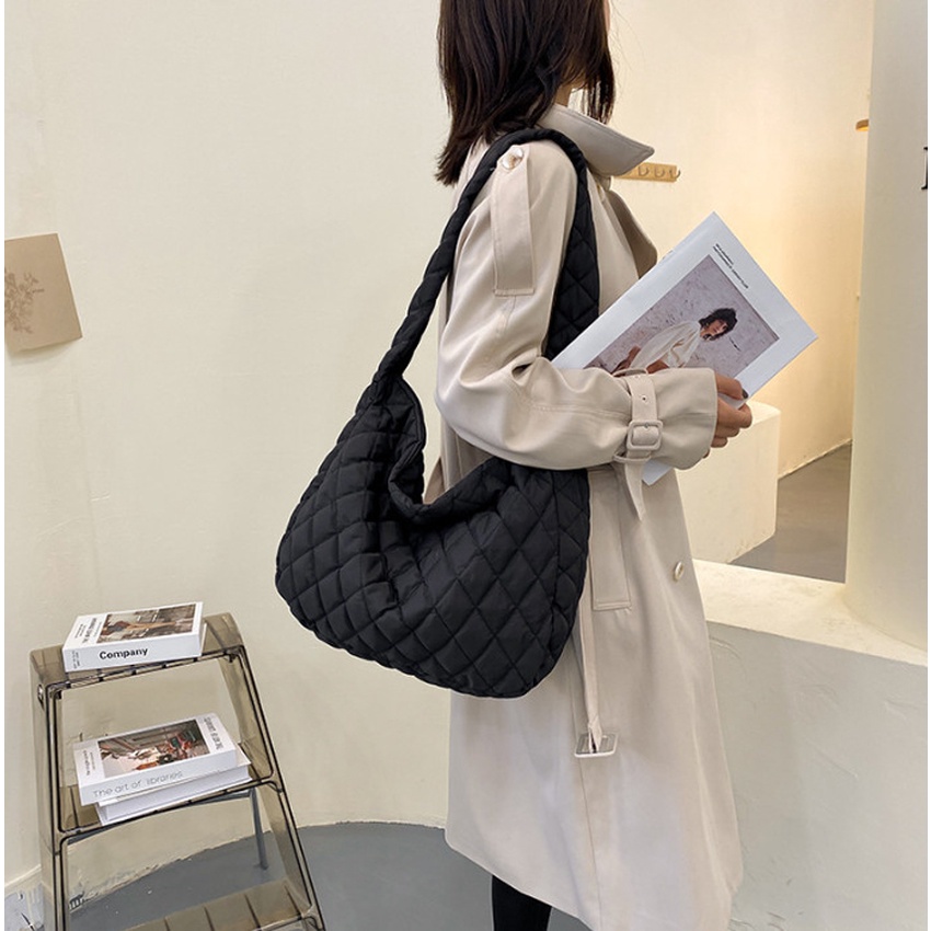 Túi tote vải phao đeo vai thời trang giá rẻ phong cách Hàn Quốc đi học đi chơi Thanhthushop68 640
