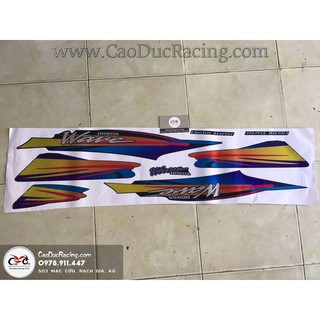 Sỉ Tem wave thái 100 - DECAL CAMAY KIM TUYẾN ÁNH KIM