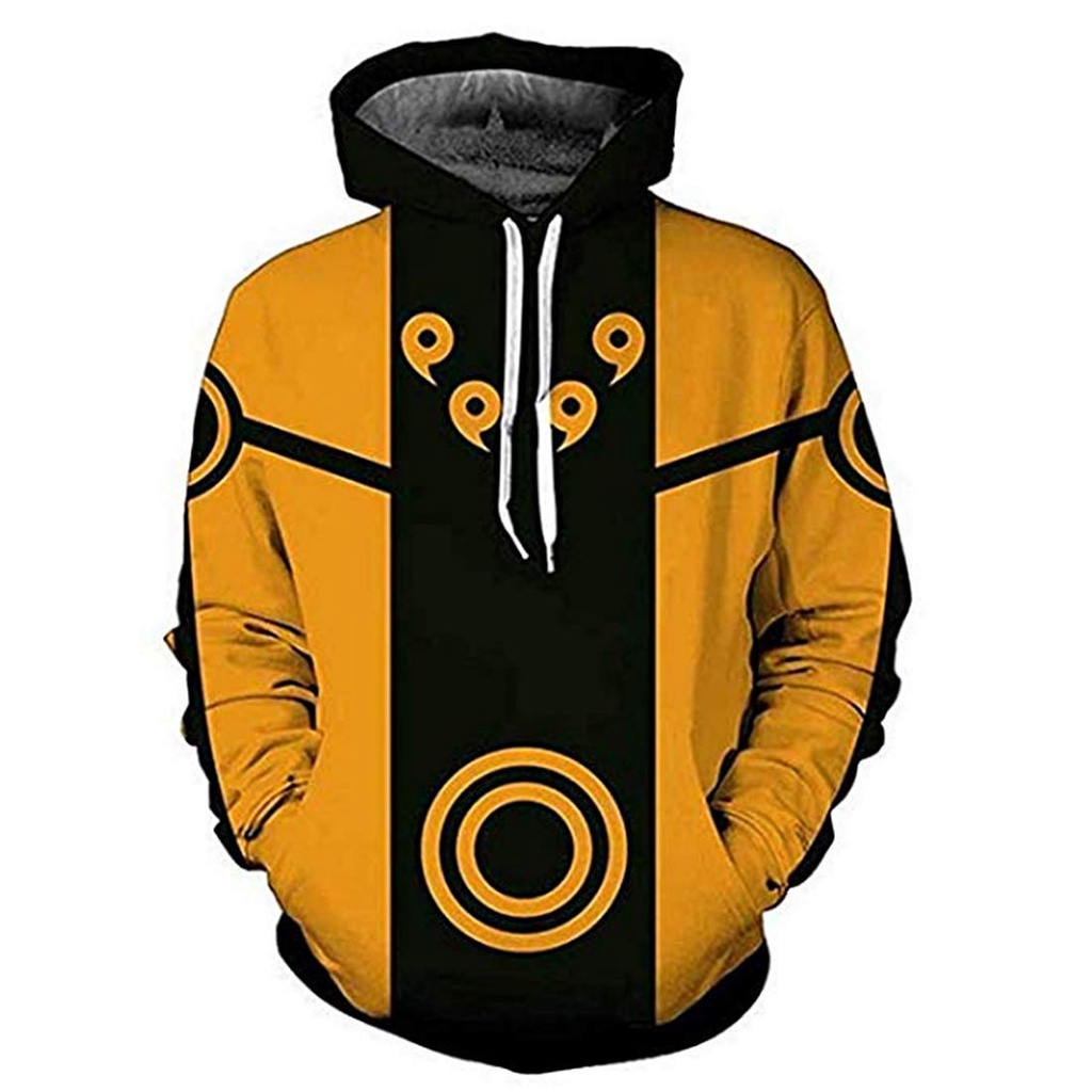 Áo hoodie in hình 3D nhân vật Anime Naruto thời trang HUQISHA