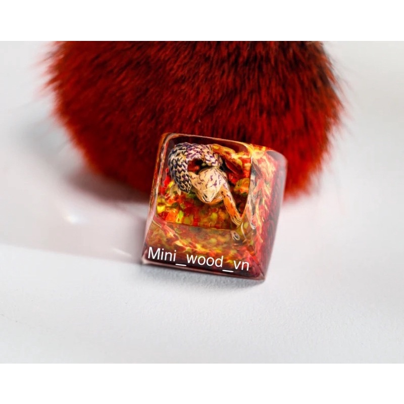Nút bàn phím cơ Nhất vỹ Shukaku.Keycap resin Shukaku.Keycap artisan Naruto