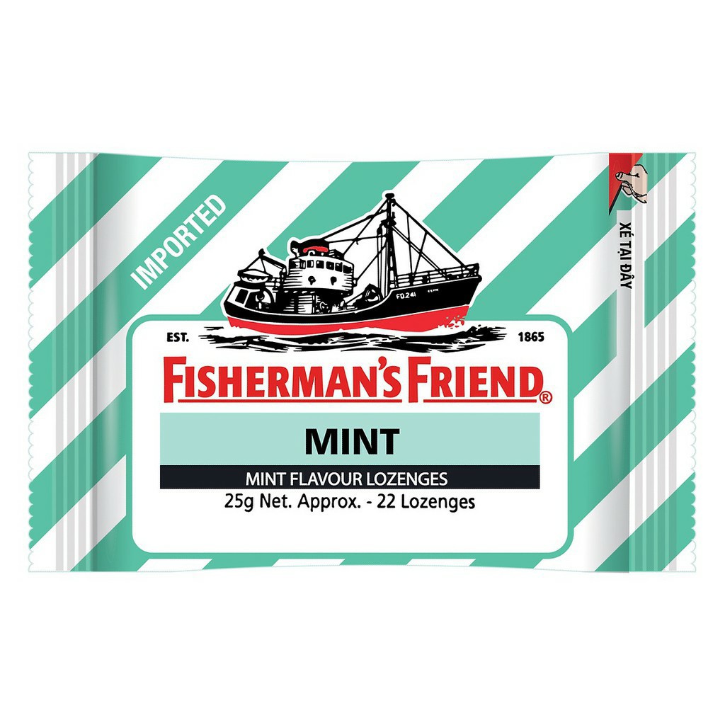 [ chỉ 17,500 / gói ] Combo 24 Bịt Kẹo Cay Con tàu Fisherman's Friend