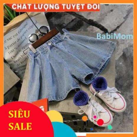 FREE SHIP Quần bò xếp ly cho bé size nhí đại cho bé 12kg - 30kg