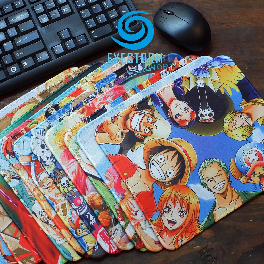 Lót chuột, bàn di chuột, mouse pad One Piece - Đảo Hải Tặc cỡ 26x21cm