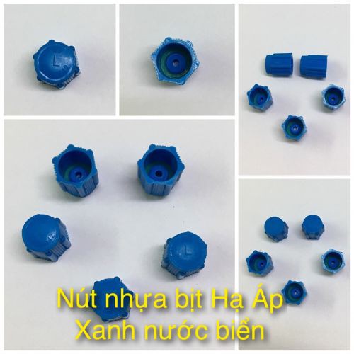 Combo 10 Nút nhựa bịt hạ áp màu xanh nước biển