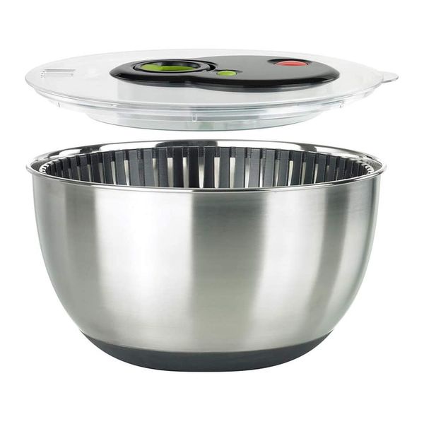 Rổ quay rau Emsa dung tích 4.5L rổ đựng inox [nhập Đức chính hãng]