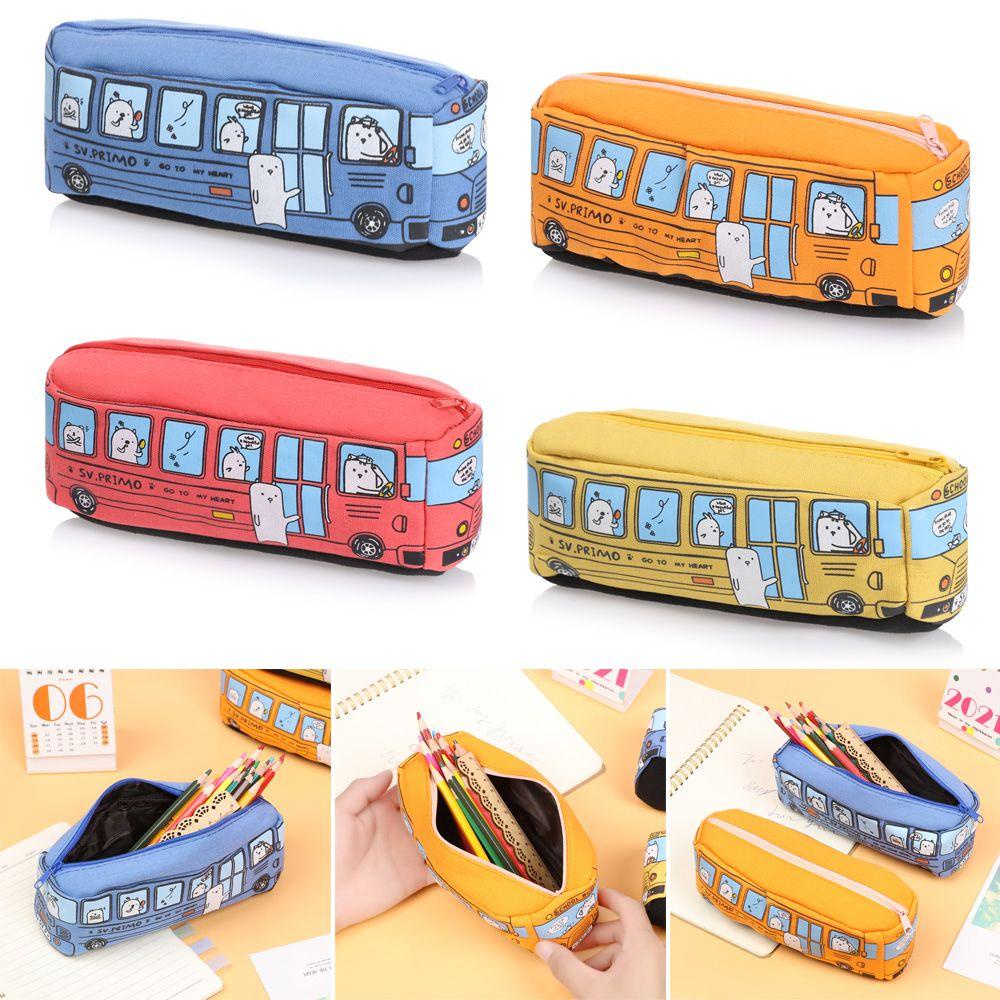 Bóp Viết Canvas Họa Tiết Hoạt Hình Dễ Thương