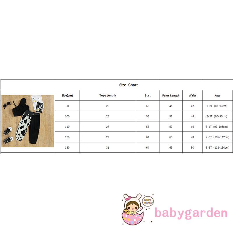 Bộ Áo Hai Dây Không Tay Kèm Quần Họa Tiết Bò Sữa Thời Trang Mùa Hè Cho Bé Gái 1-6 Tuổi