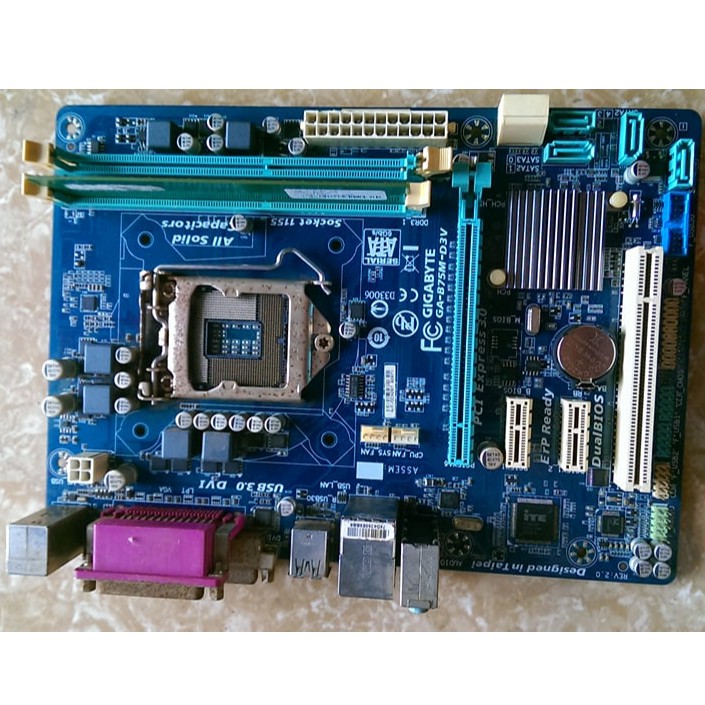 Bo mạch chủ máy tính bàn {Main} Gigabyte GA-B75M-D3V Socket 1155 (Kèm: Chặn (FE), Keo tản nhiệt CPU, Còi, dây SATA) | BigBuy360 - bigbuy360.vn