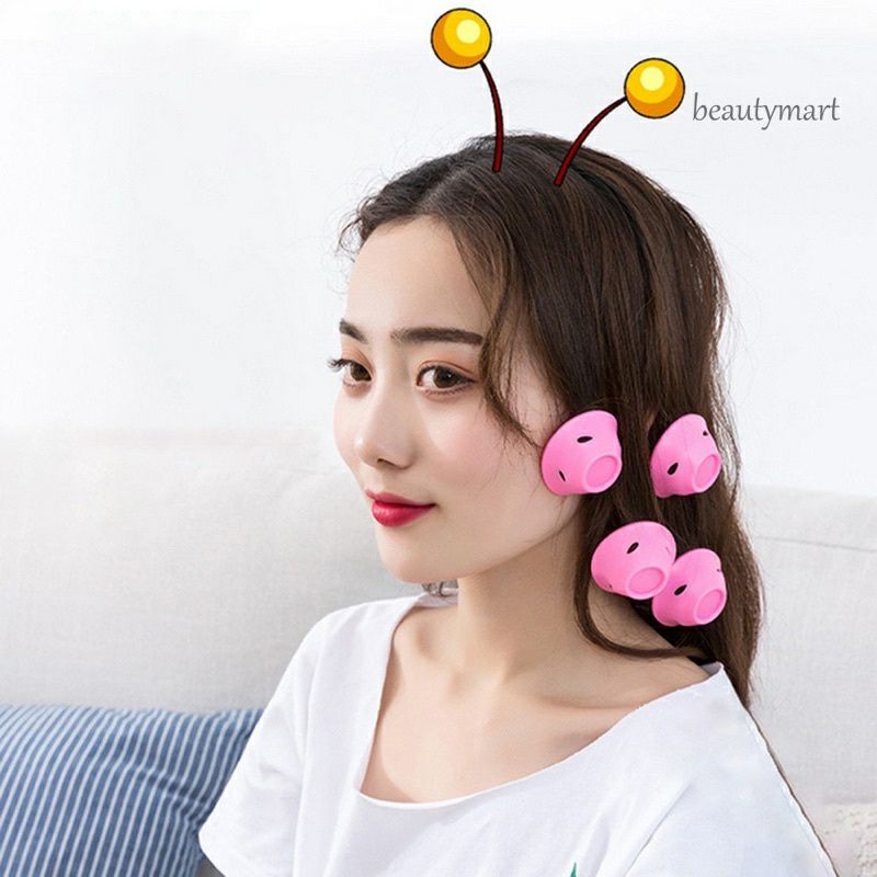 Sét 10 cái dụng cụ cuốn tóc silicone dành cho bạn nữ#