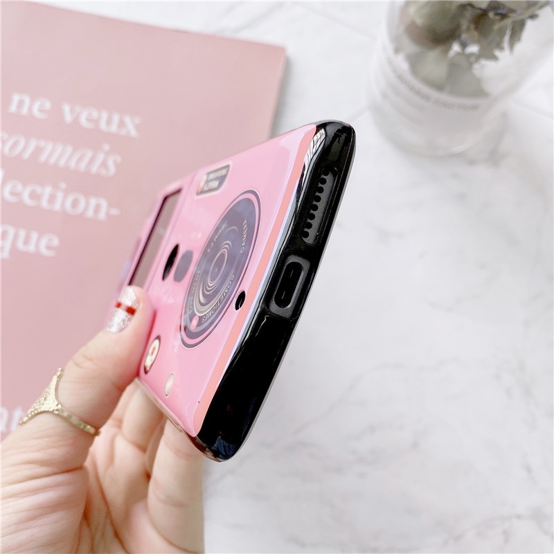 Ốp Điện Thoại Hình Máy Ảnh Ánh Sáng Xanh Cho Motorola MOTO Razr 5G 2020