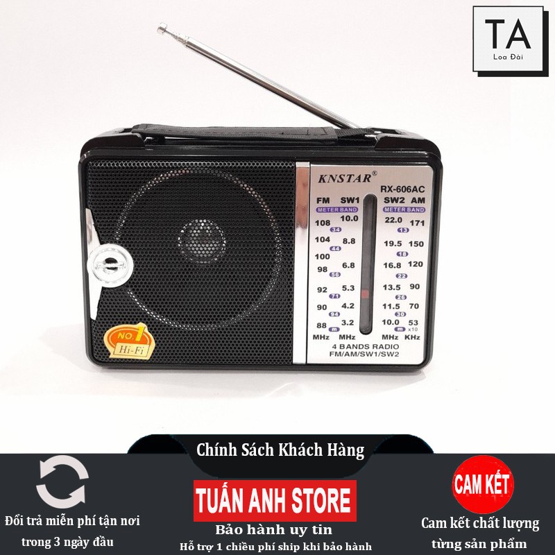 Đài Radio FM/AM KNSTAR 606AC - Chính Hãng, Bảo Hành 6 Tháng