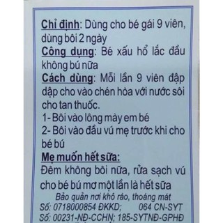 Thuốc cai sữa 💘 HOT 💘
