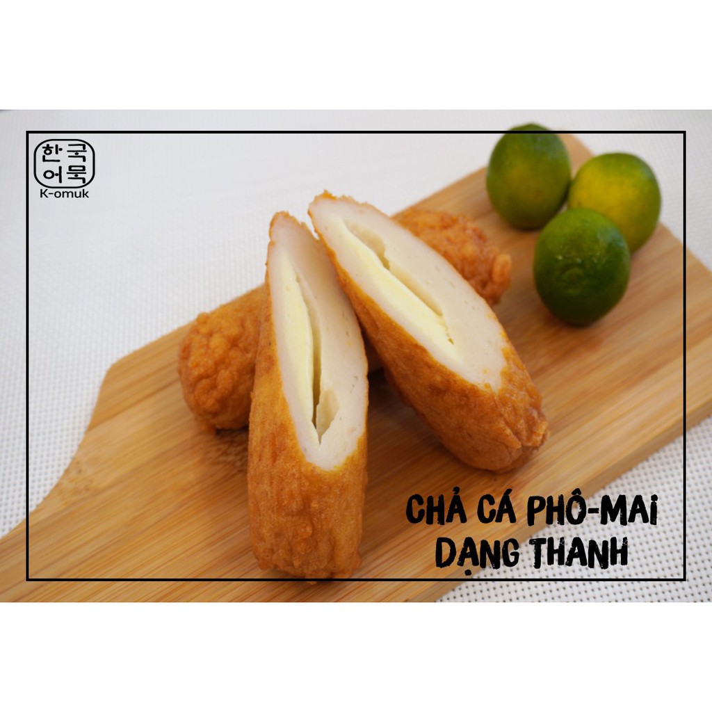 Chả Cá Phô-mai Hàn Quốc K-omuk Dạng Thanh 300G (có ảnh thật)