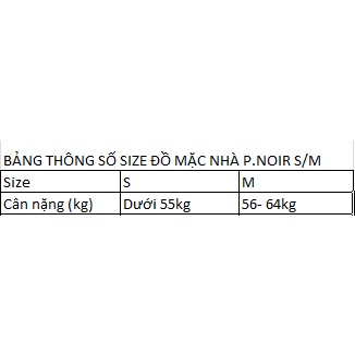 Bộ mặc nhà cotton cộc tay quần đùi P.noir PSS20-008 hàng chính hãng